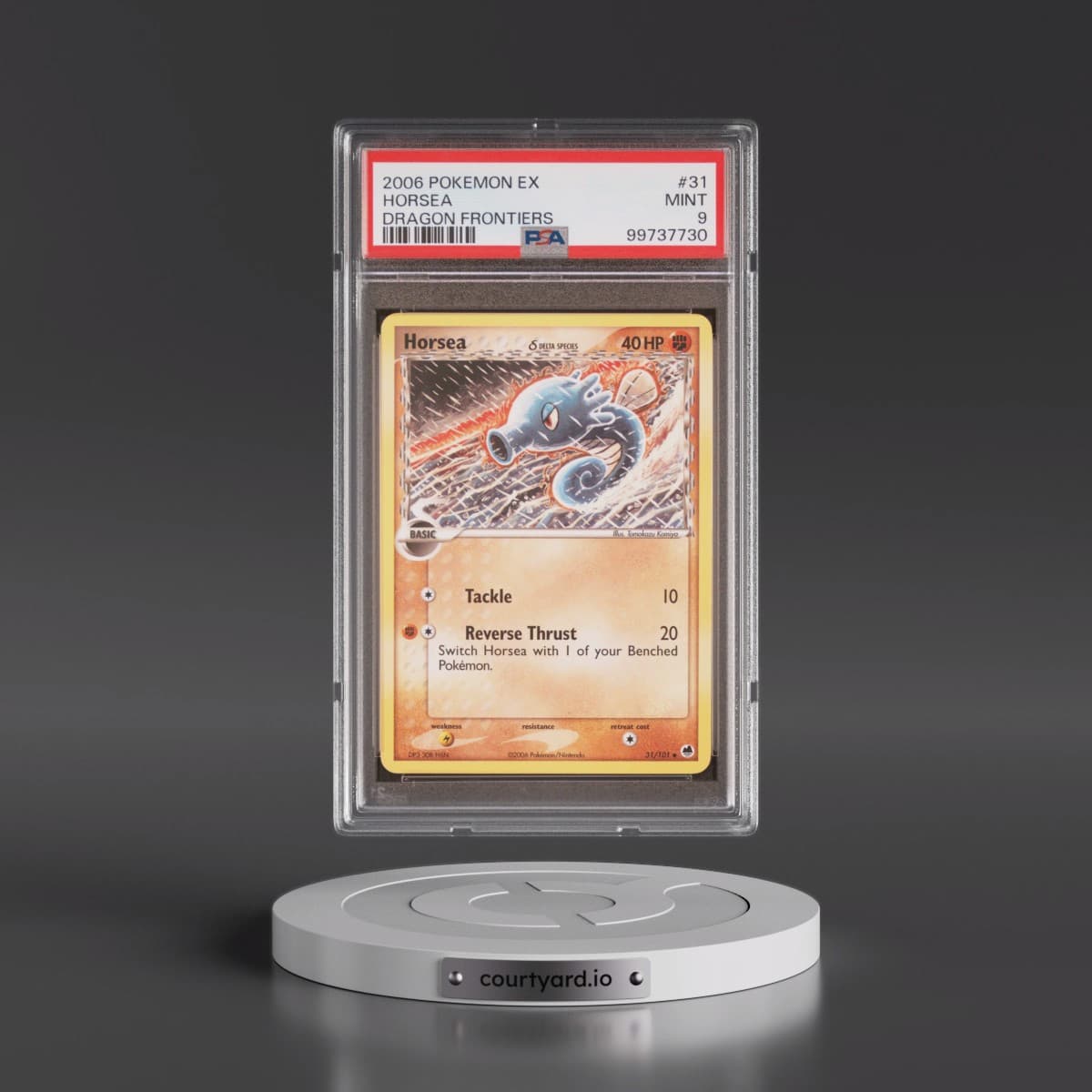 2006 Pokémon EX Dragon Frontiers #31 Horsea (PSA 9 MINT)