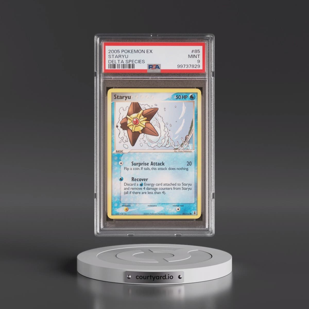 2005 Pokémon EX Delta Species #85 Staryu (PSA 9 MINT)