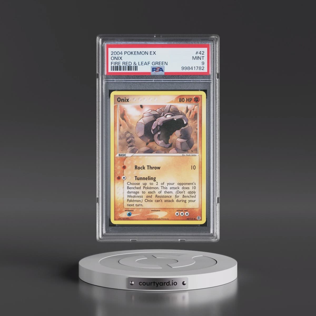 2004 Pokémon EX Fire Red & Leaf Green #42 Onix (PSA 9 MINT)