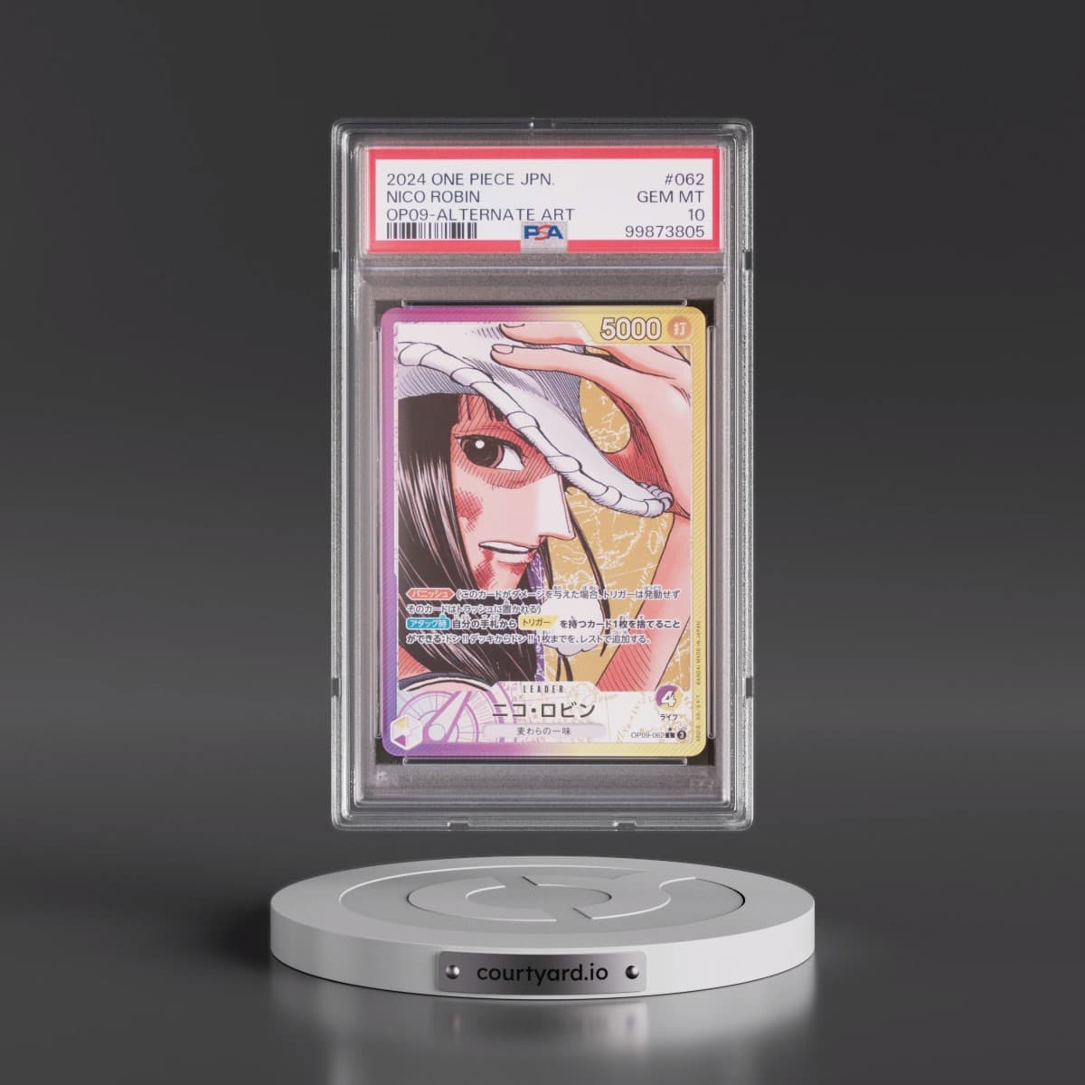 2024 One Piece Japanese OP09-Emperors in the New World #062 Nico Robin - Alternate Art (PSA 10 GEM MINT)