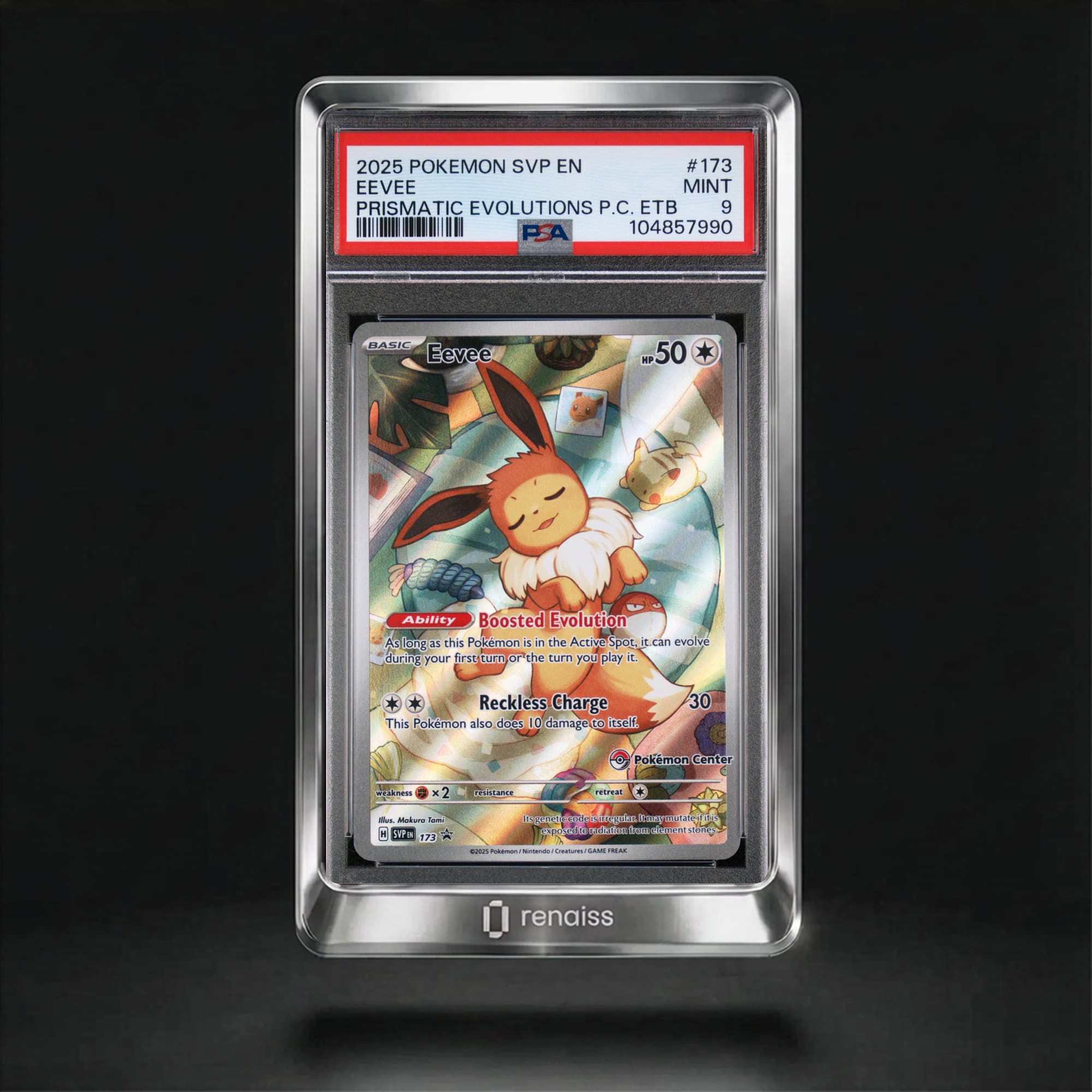 PSA 9 Mint 2025 Pokemon Svp En-Sv Black Star Promo #173 Eevee