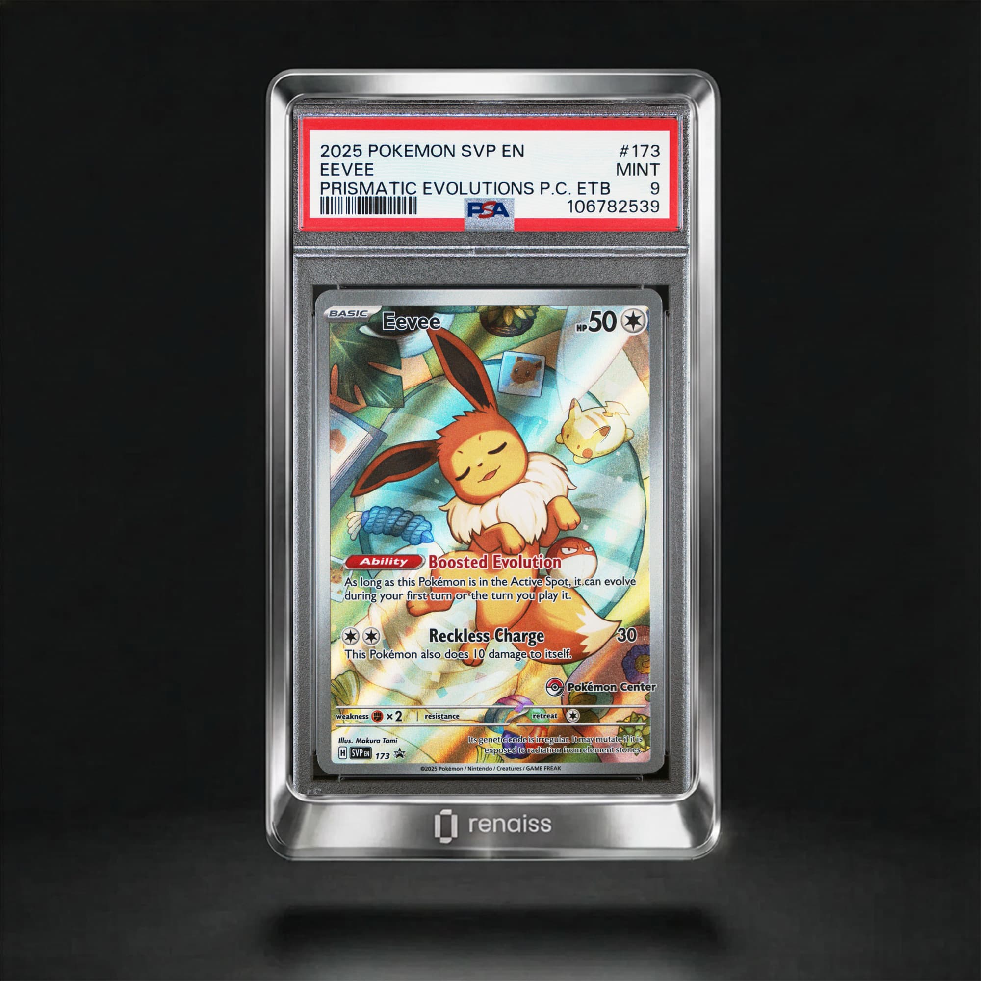 PSA 9 Mint 2025 Pokemon Svp En-Sv Black Star Promo #173 Eevee