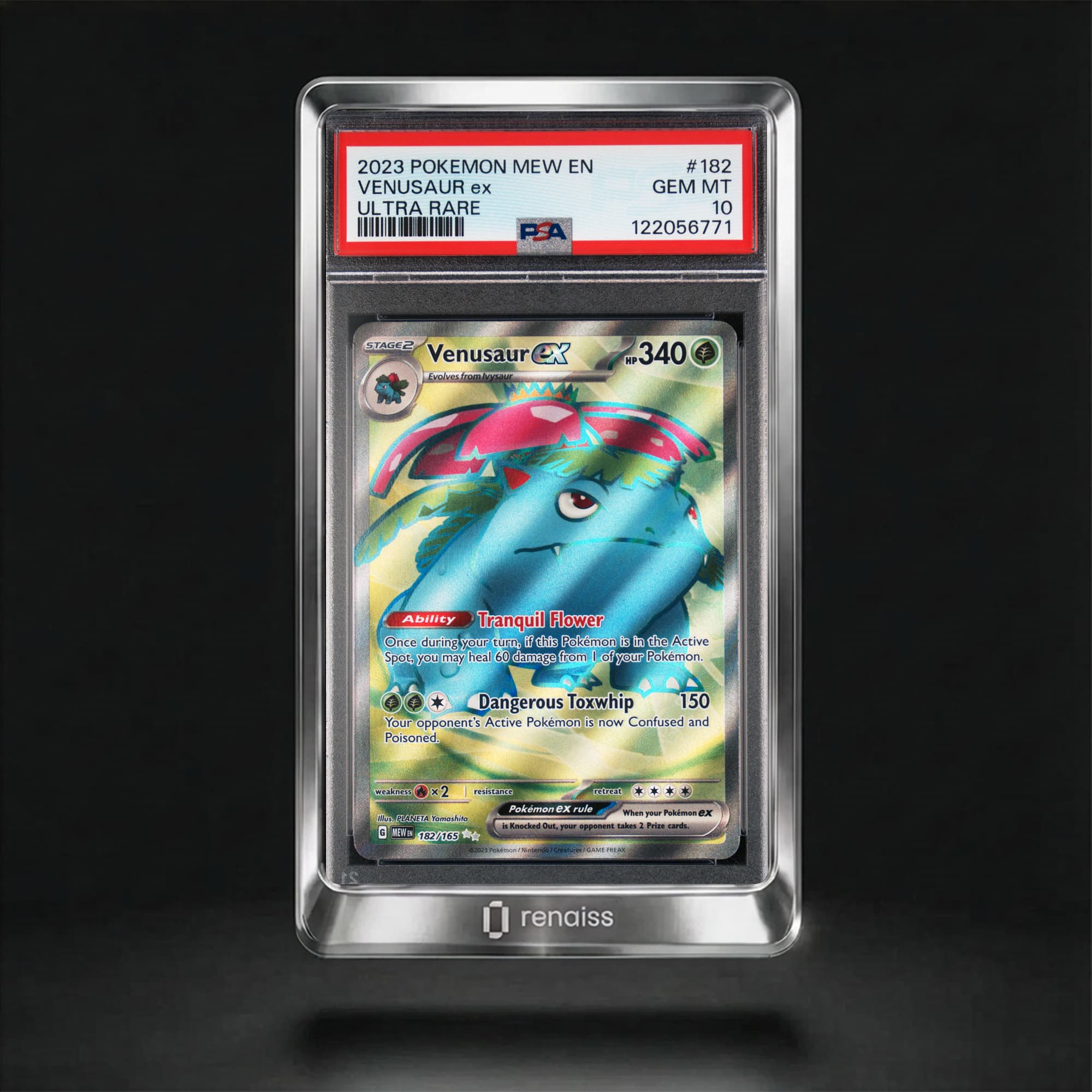 PSA 10 Gem Mint 2023 Pokemon Mew En-151 #182 Venusaur Ex