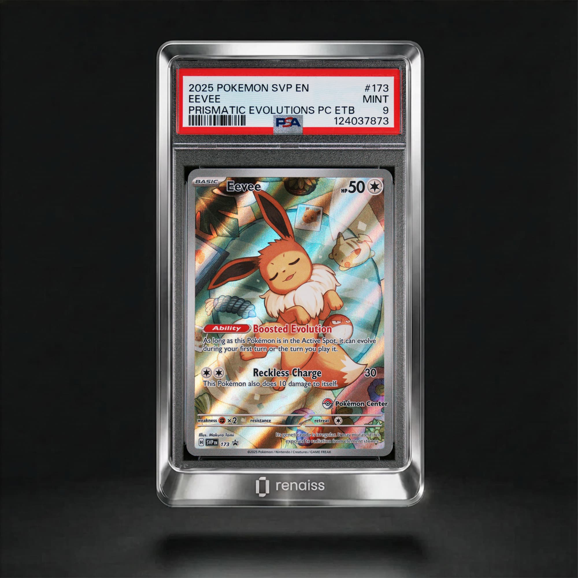 PSA 9 Mint 2025 Pokemon Svp En-Sv Black Star Promo #173 Eevee