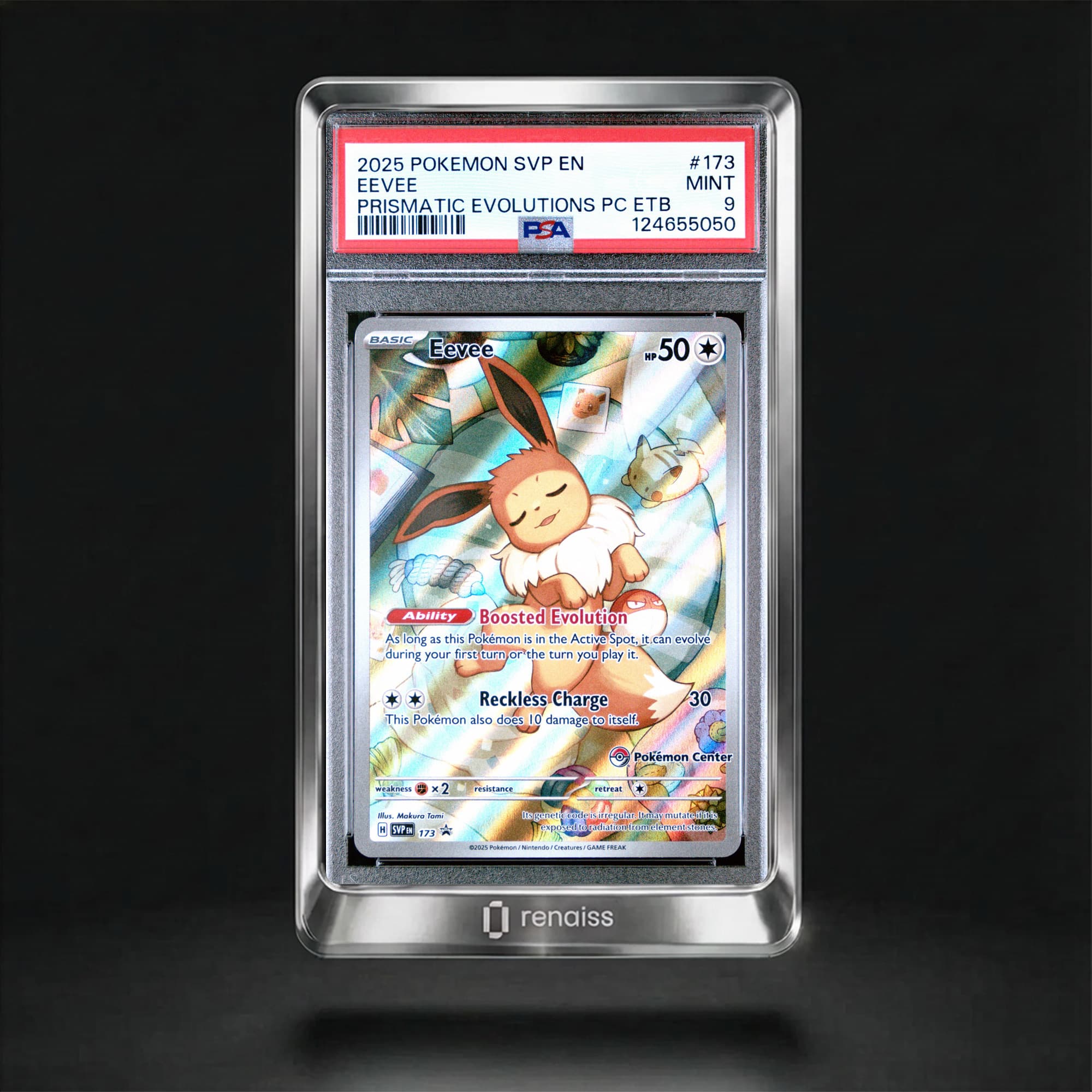 PSA 9 Mint 2025 Pokemon Svp En-Sv Black Star Promo #173 Eevee