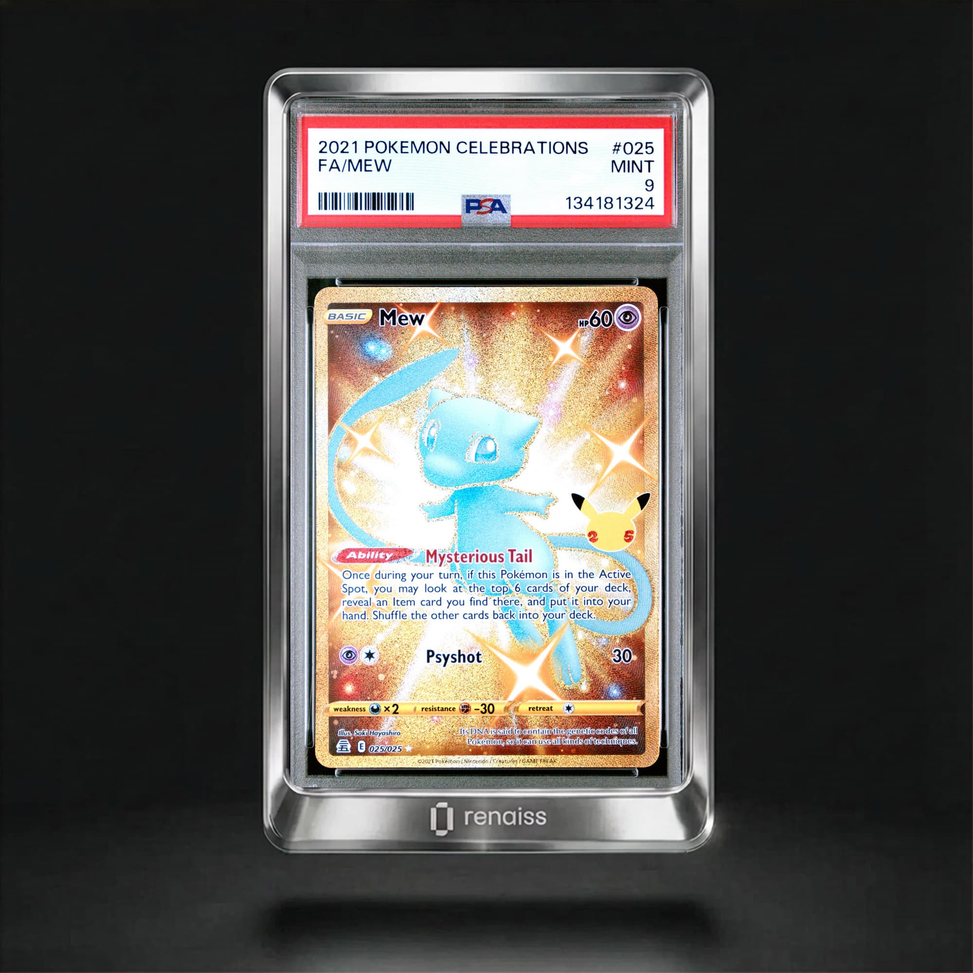 PSA 9 Mint 2021 Pokemon Celebrations #25 Mew
