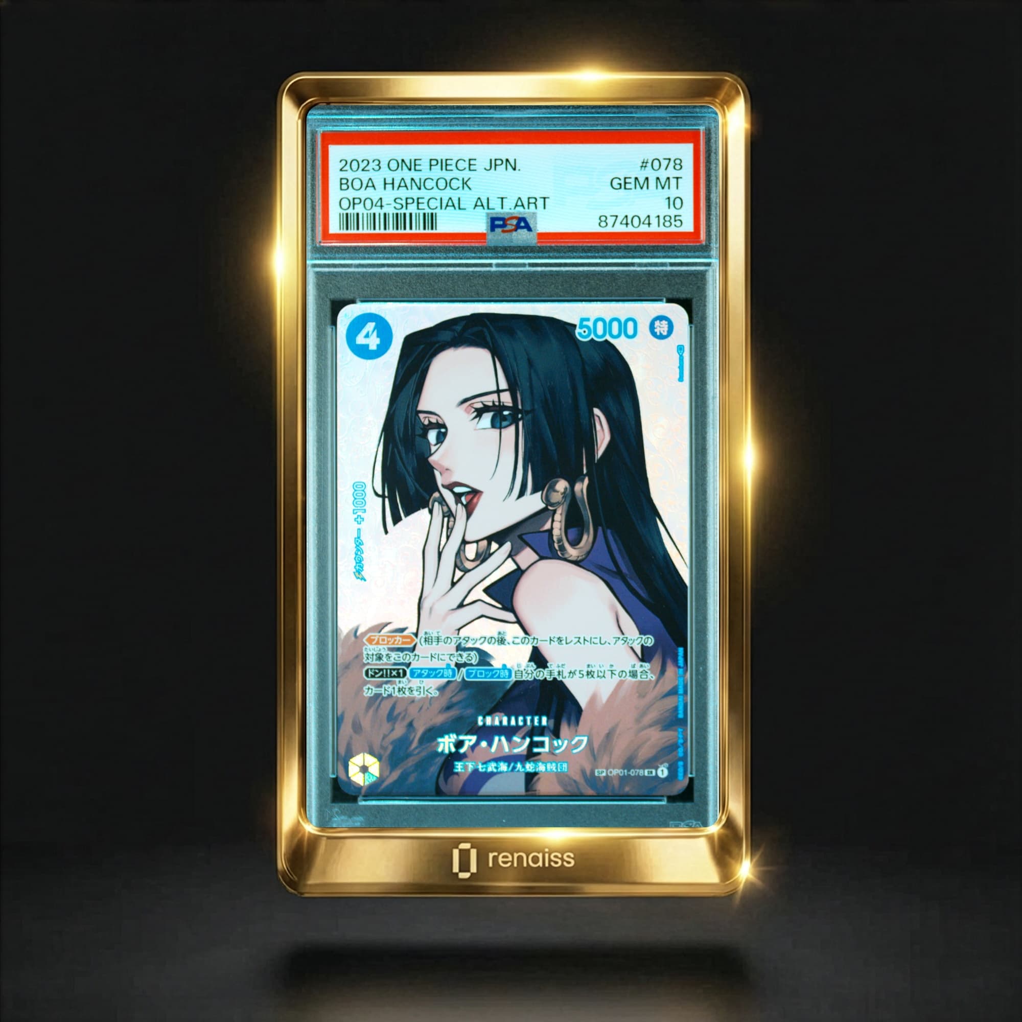 PSA 10 Gem Mint 2023 One Piece Japanese OP04-Kingdoms of Intrigue #078 Boa Hancock