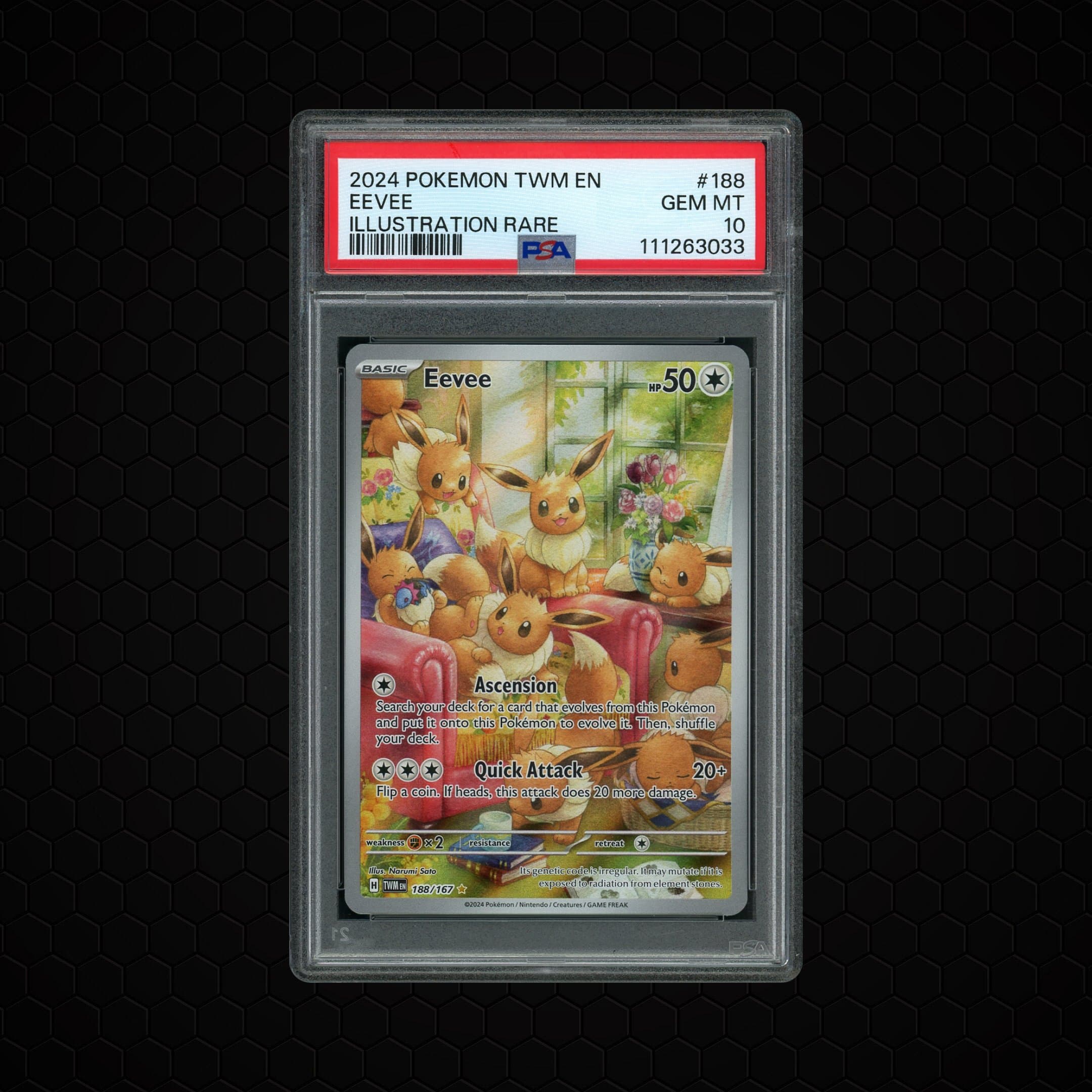 2024 Twilight Masquerade Eevee PSA 10