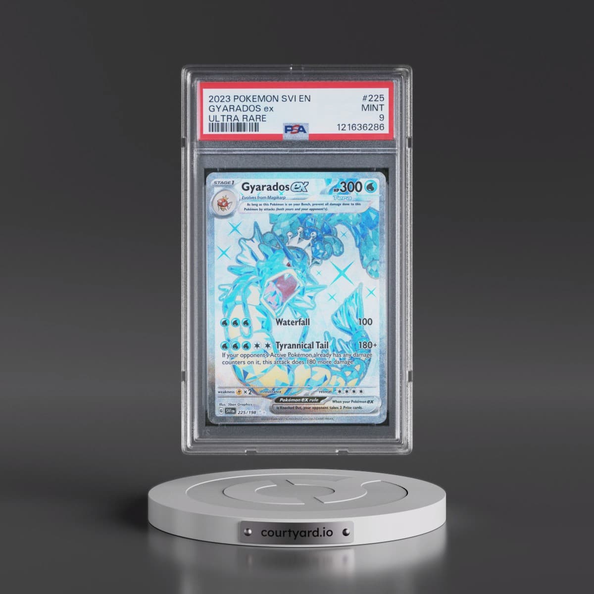 2023 Pokémon Svi EN-Scarlet & Violet #225 Gyarados EX - Holo Ultra Rare (PSA 9 MINT)