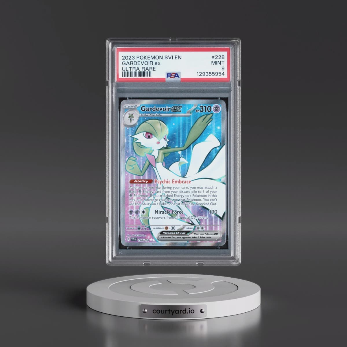2023 Pokémon Svi EN-Scarlet & Violet #228 Gardevoir EX - Holo Ultra Rare (PSA 9 MINT)