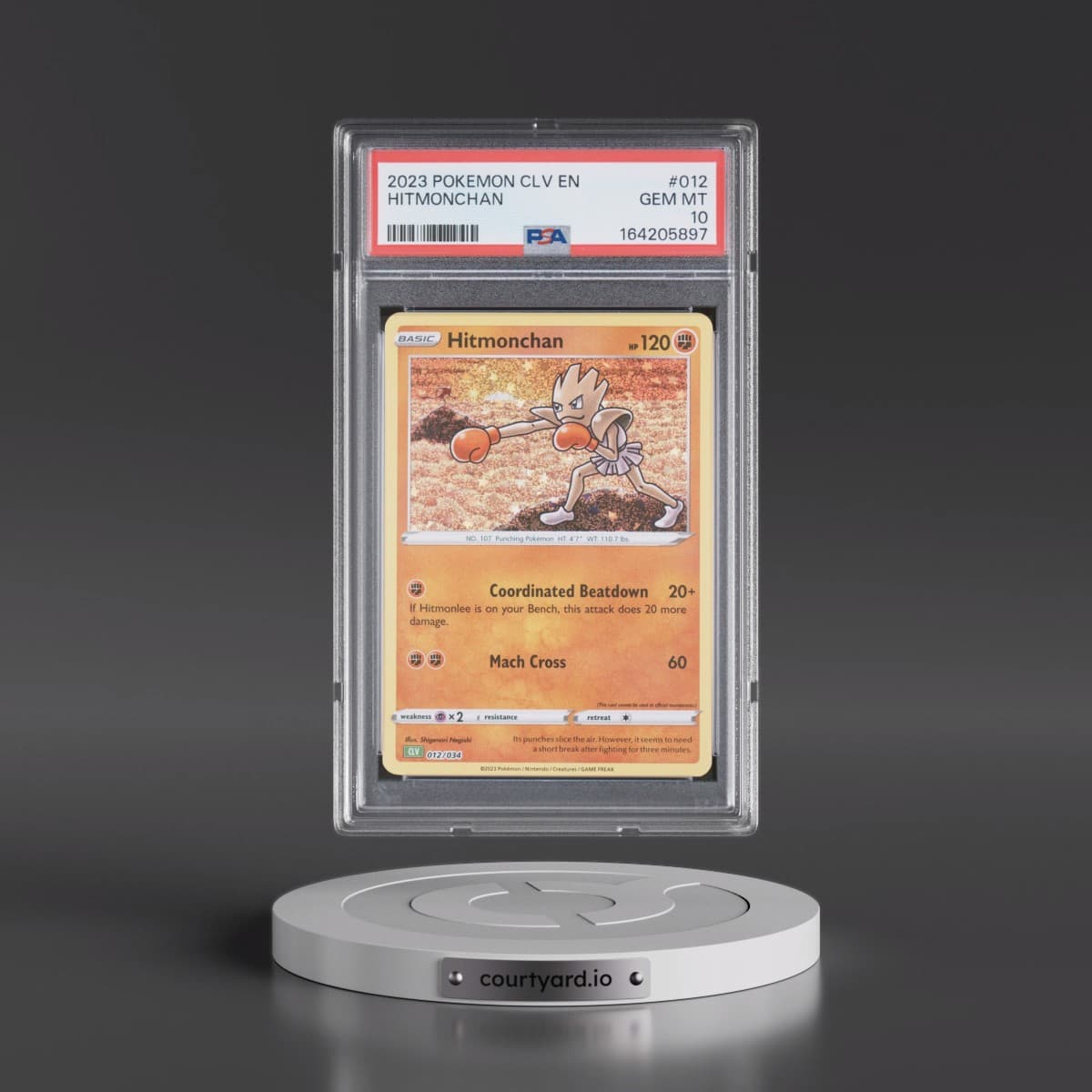 2023 Pokémon CLV-Trading Card Game Classic Venusaur & Lugia EX Deck #012 Hitmonchan (PSA 10 GEM MINT)