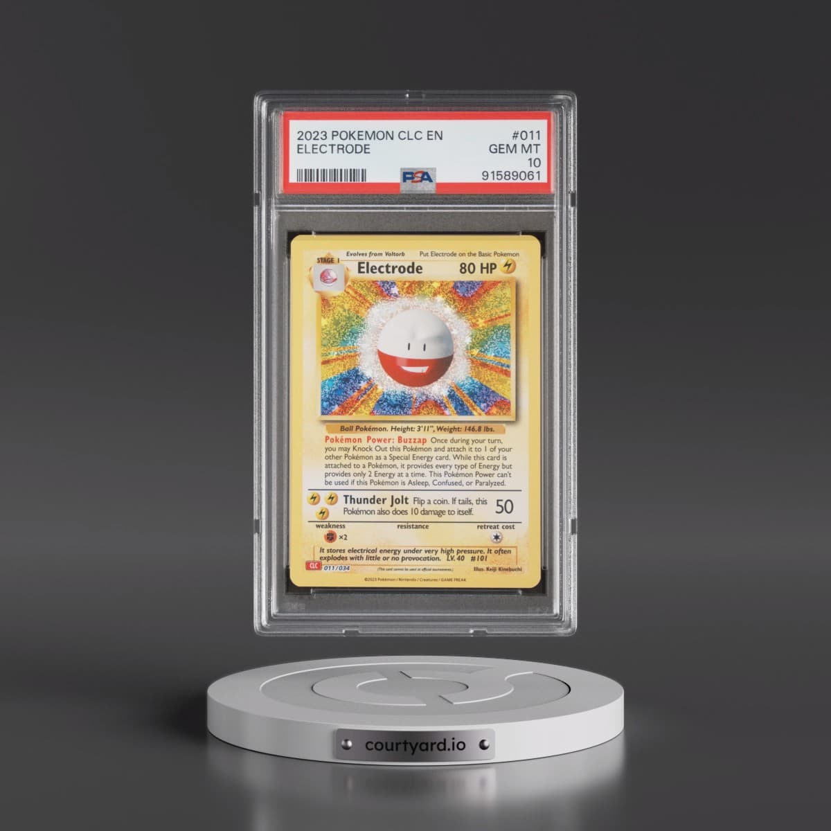 2023 Pokémon Clc-Trading Card Game Classic Charizard & HO-Oh EX Deck #011 Electrode (PSA 10 GEM MINT)